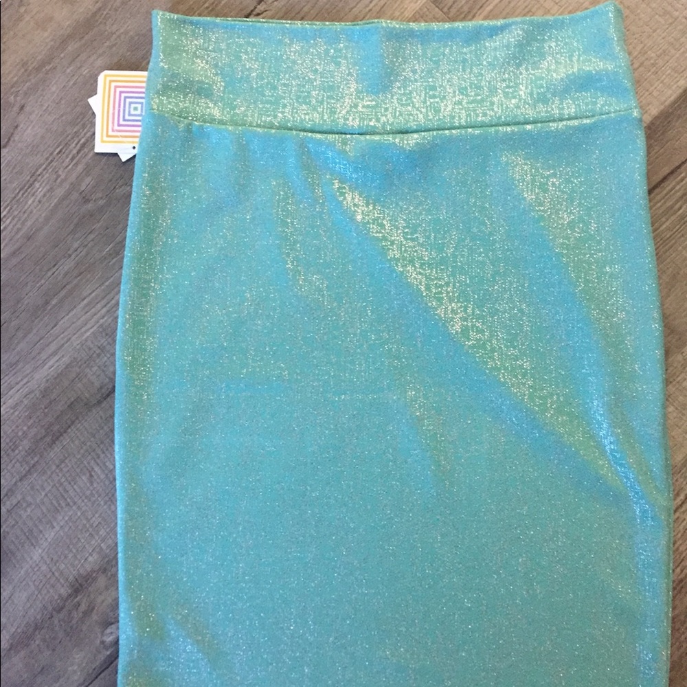 NWT LuLaRoe light blue elegant Cassie skirt XL